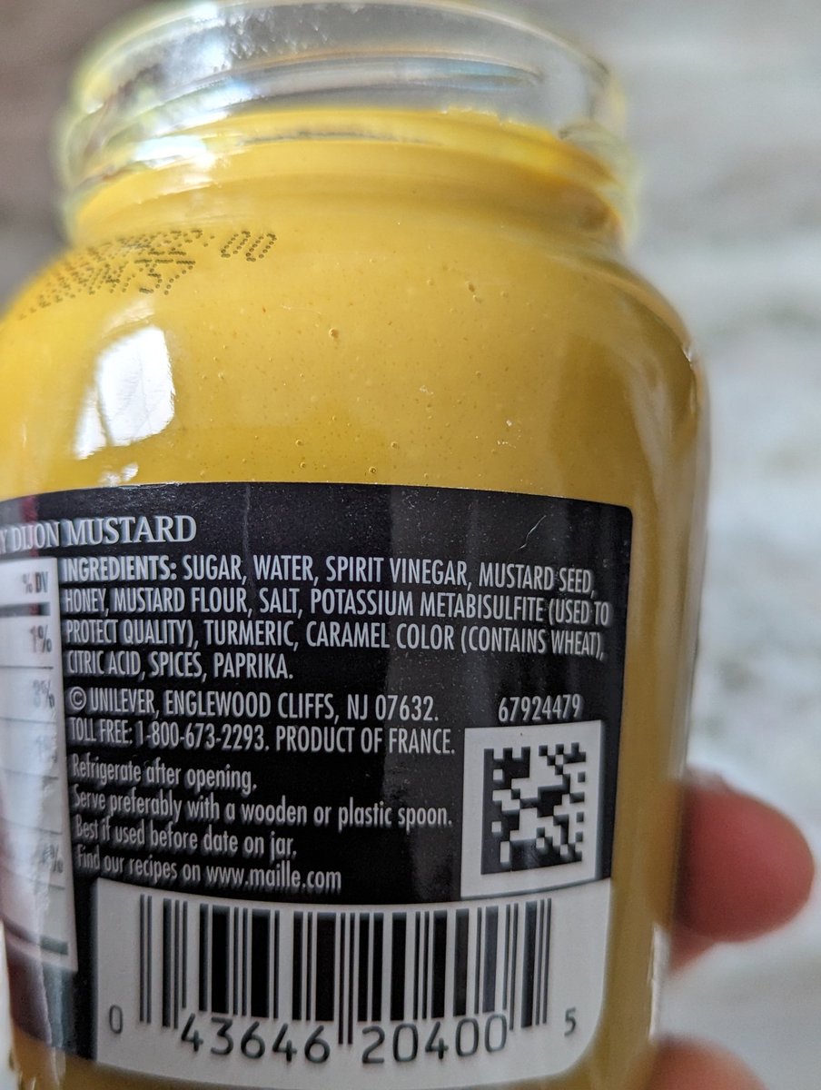 Another example of how people with #celiacdisease can get #glutened . You go to a restaurant or at friends/family's 🏠, are told the ingredients of the dishes (seem GF), but must always check the ingredients of the ingredients!