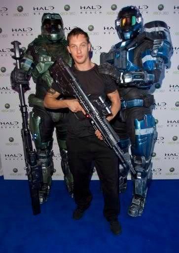 Tom hardy again with the DMR at the launch midnight party!