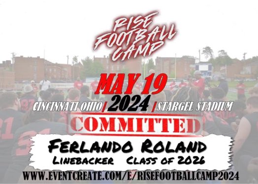 Can’t wait to compete Sunday!! <a href="/RiseFbCamp/">RISE FB CAMP</a>