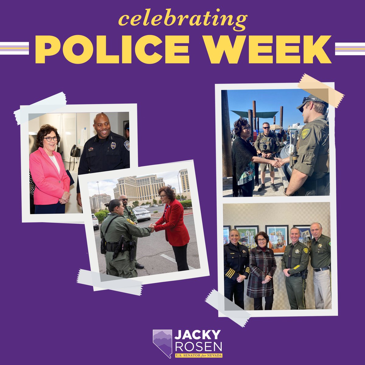 This #PoliceWeek, I want to recognize and honor Nevada's brave law enforcement officers who showcase selflessness, courage, and a deep commitment to public safety every day.