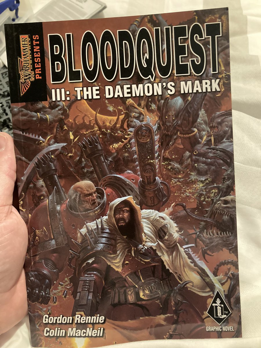 This was a happy find last week but sometimes eBay provides 
Very pleased to finally have all three of the original Bloodquest comics 
It’s from this comic that my love for the Blood Angels stems