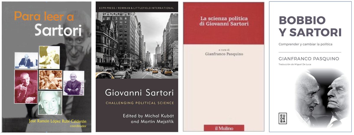 Some books on Giovanni Sartori,👇 and links to two articles on Sartori, one by Pasquino (in English) - sociologiapoliticauba.wordpress.com/wp-content/upl… - and one by Sartori himself (in Spanish) - sociologiapoliticauba.wordpress.com/wp-content/upl…