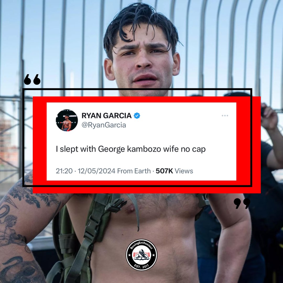 Ryan Garcia still being as disrespectful as ever with this outrageous claim..

#RyanGarcia | #Boxing | #LomaKambosos