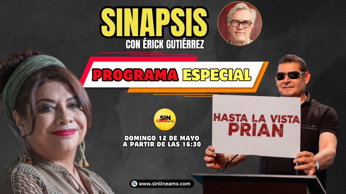 Erickisback1's tweet photo. Amigos:
¡No se pierdan hoy el maratón de #CuartoGrado, en el que transmitiremos el #DebatePuebla2024 y el #DebateChilango, con sus respectivos comentarios previos y análisis post debate
¡Es hoy! A partir de las 16:30 horas
¡Los esperamos!
Participan:
@AmirIbrahimQRoo @YosoyPedrero de @ReporterosMX_ @JacoboElnecave @_VicenteSerrano y @Erickisback1 de @SinLinea_Mx