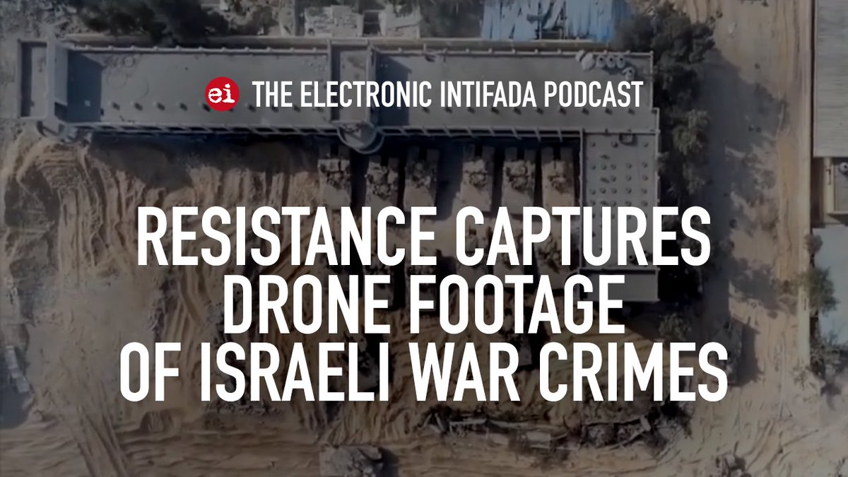 I did a segment on the @intifada show about more Qassam captured IDF drone footage that was broadcast on Al Jazeera. It's from December in Shuja'iyya and shows IDF armoured vehicles using a school as a base, destroying cemeteries and using human shields. youtube.com/watch?v=gbkEup…