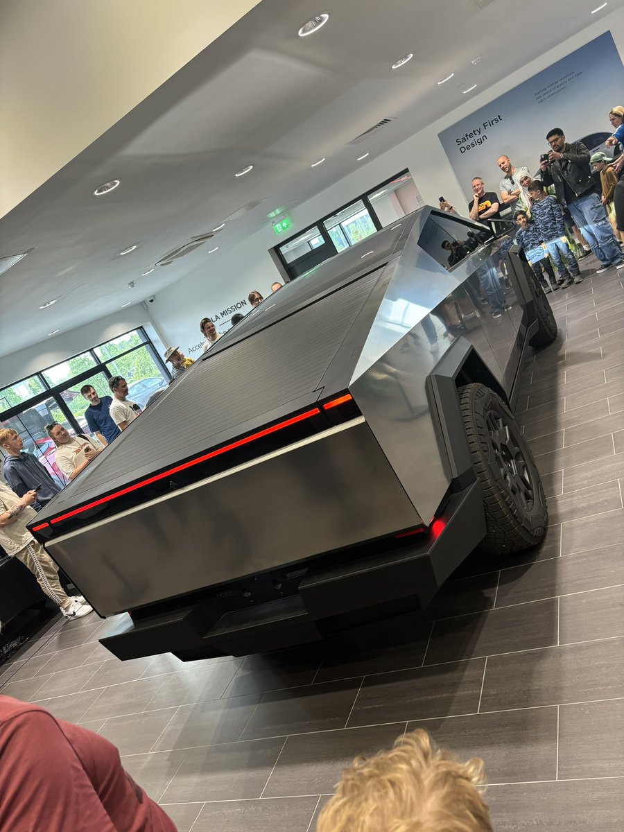Went to check out the new <a href="/Tesla/">Tesla</a> cybertruck in Solihull today! It’s a beast!! #Cybertruck #Tesla