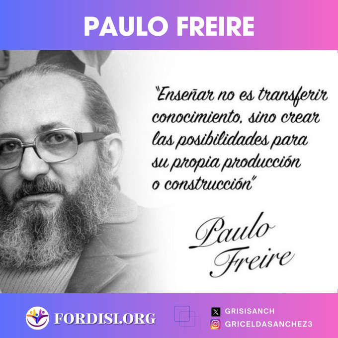 #SabiasQue Paulo Freire recibió numerosos reconocimientos y premios por su contribución a la educación Uno de esos galardones es el premio Andrés Bello de la Organización de Estados Americanos (OEA) en 1992 Es considerado uno de los pedagogos más importante del mundo