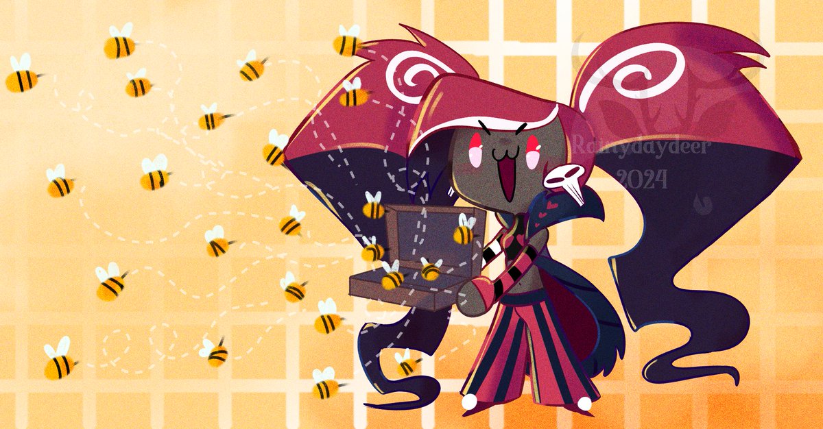 'Ah! The situation has only been made worse with the addition of yet more bees!'
#Velvette #hazbinhotelvelvette  #hazbinhotel