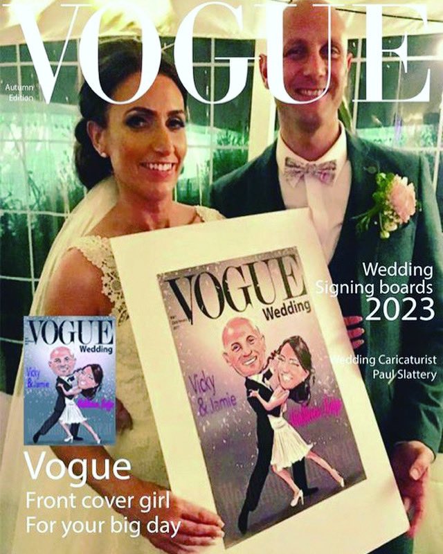 Vogue cover girl for one day? #blockout2024 #weddinginspiration #weddingartwork