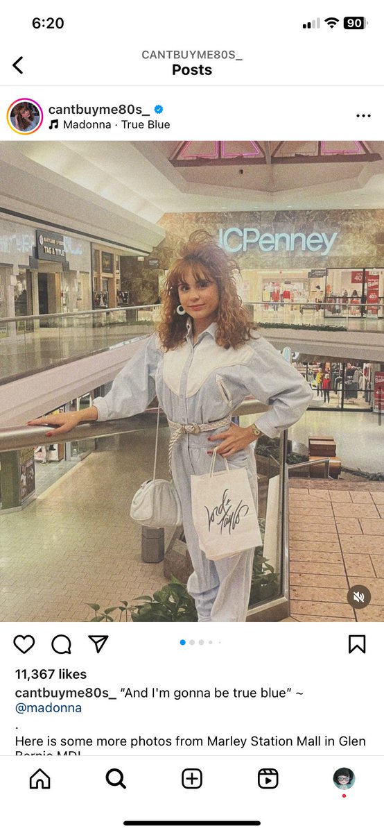so fascinated by these 80s vintage influencers who dress up to take pictures at dead malls