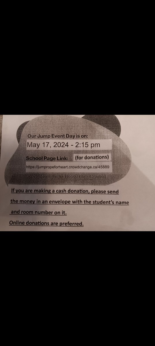 brpwrdsb's tweet photo. Our Jump Day is coming Friday, May 17! Help raise money for the Heart and Stroke Foundation. https://t.co/INOno4GZyB
