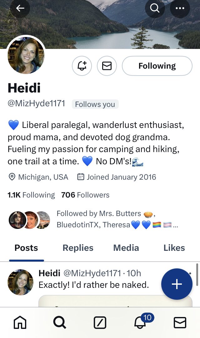 Hey Resisters! Could you all give my Friend Heidi @MizHyde1171 a Follow? If you are already following, please make sure to Repost so others can find her too. We are all in this together 💙🌊