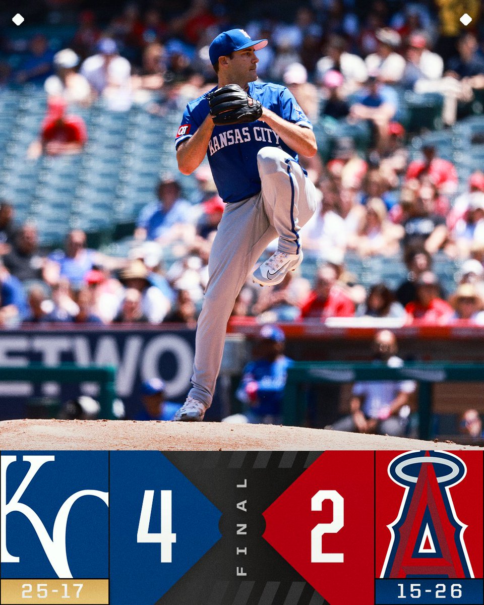 Seth Lugo improves to 6-1 with a 1.66 ERA for the <a href="/Royals/">Kansas City Royals</a>!