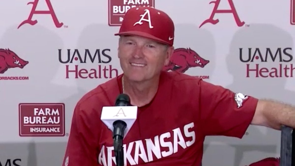 WATCH: Dave Van Horn postgame press conference after Arkansas’ 9-6 win over Mississippi State on Sunday afternoon in Fayetteville. youtu.be/4M9K-UNjv0g #WPS