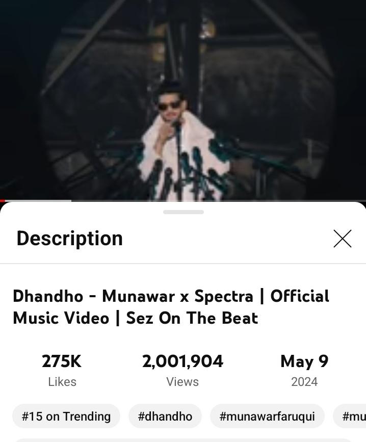 Bhade wali gadiyo se kabhi hare nahi race 🤌🤟🏻🔥🚀 Rambo kaho hame rambo kaho There goes 2M views and 275k+ likes of #Dhandho Keep streaming 👇 youtu.be/FG0GT-XnkPw?si… #MunawarFaruqui𓃵 #MunawarKiJanta𓃵 #MunawarWarriors #MunawarMusic #MunawarXSpectra