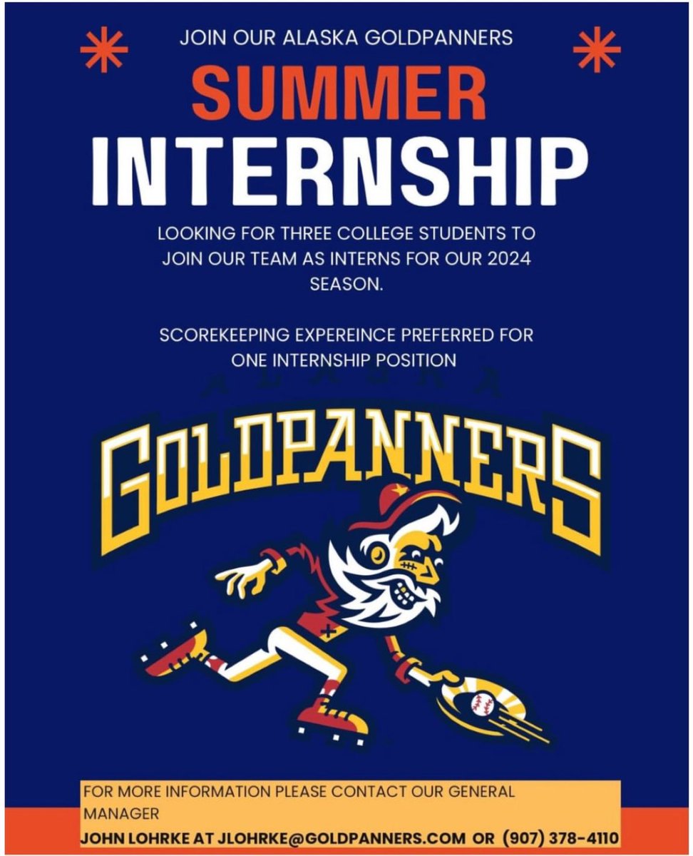 MiLBPromos's tweet photo. Someone. Seriously. Go work in Alaska.

@RealGoldpanners https://t.co/WiMvrw60Me