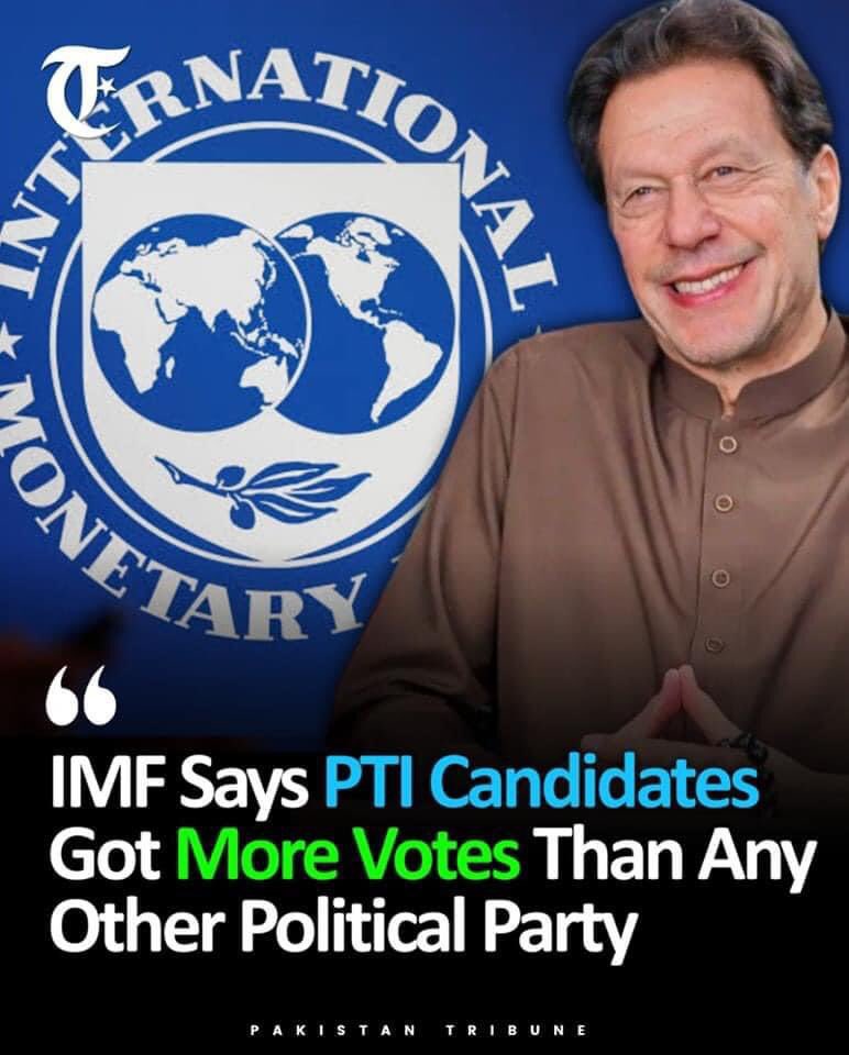 SameerBabbar110's tweet photo. Hence proved,
PTI independent candidates got more Votes than other parties, 
Said by IMF
#PMIK
#OnlyImrankhan
#ReleaseImranKhan https://t.co/7Ob6Wppfvd