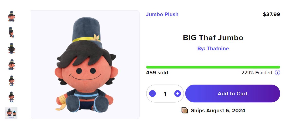 less than 5 hours left on the plushie campaign! you guys really want the maid outfit at 500 huh :/ my pinned tweet has the link to get him- don't miss your ONLY opportunity to adopt a small creature :)