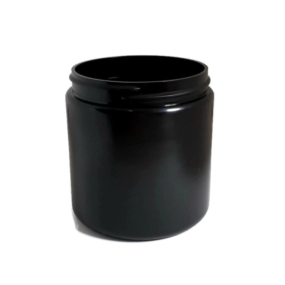 8oz Black HDPE Plastic Jars - Set of 25 - Bulk25 tuppu.net/aaf3a7a6 #handmade #trending #bottles #beautysupply #skincare #explorepage #cosmetics #blackownedbusiness #etsyseller #SingleWallJars