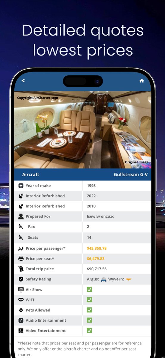 AirCharter tweet media