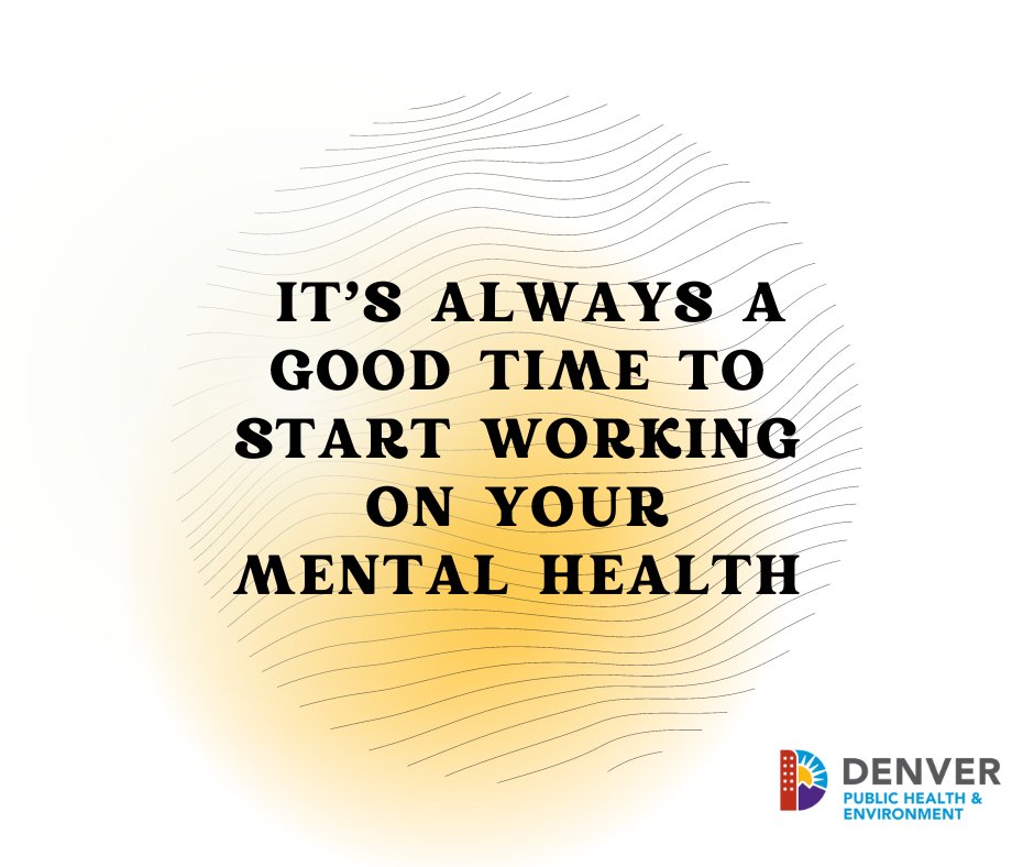 While society is getting more comfortable discussing mental health, it can still be hard to know where to start when it comes to taking care of ourselves. This #MentalHealthMonth, explore our resources & find programs at denvergov.org/Government/Age… #Denver #PublicHealth #MentalHealth