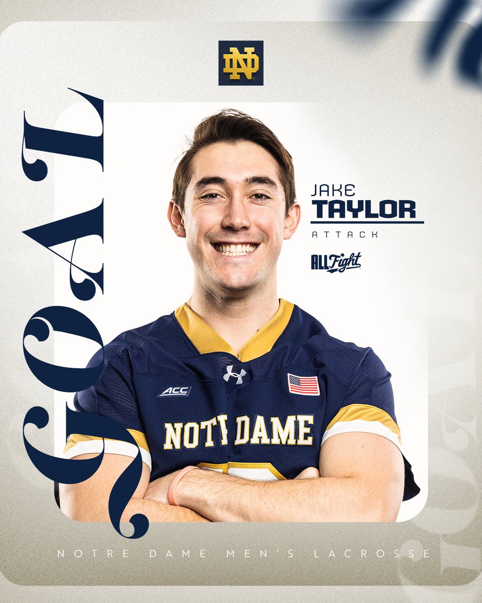 Jake Taylor makes it 9-6 with 4:07 to play in the 3rd #GoIrish☘️