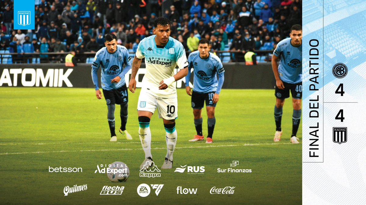 RacingClub's tweet photo. ⏱️ Final del partido en Córdoba. https://t.co/oNhhJ5Lp1m