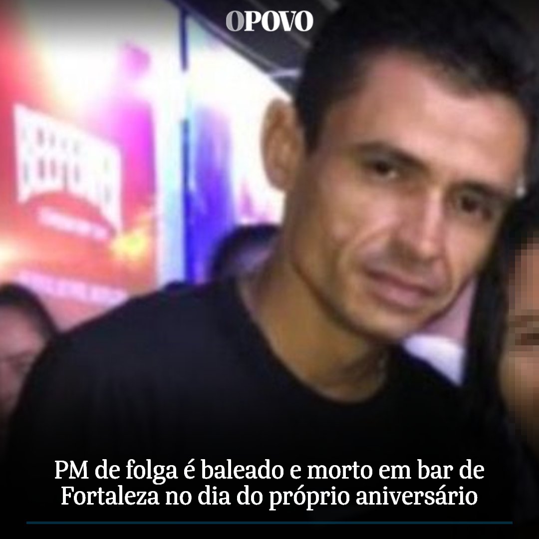 Policial Militar de folga é baleado e morto em bar no bairro Vila Velha, em Fortaleza, no dia do próprio aniversário. Saiba mais: bit.ly/3JWXo2b