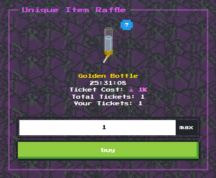 Our sixth powerful Unique Item is now LIVE in-game 🎉   

Enter the raffle using your $GOO and have a chance to own the powerful item before it's listed in the Item Shop!         

Stake eth to 'steal' the item off other players and earn Blast Points whilst you hold it! <a href="/Blast_L2/">Blast</a>