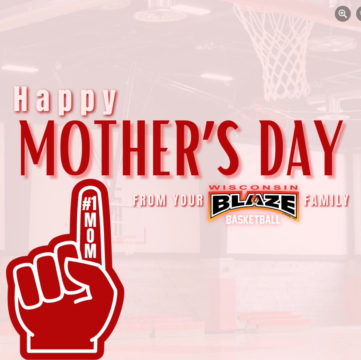 #HappyMothersDay from WI Blaze Basketball! Thank you to all the moms out there who do so much for your athletes 🩷