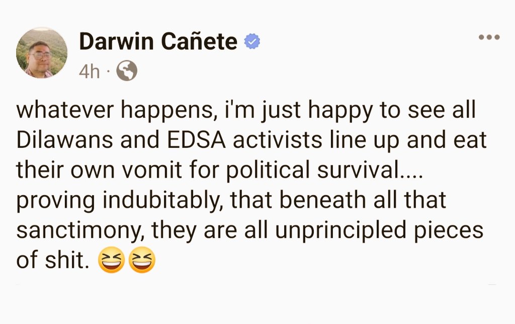 Reminds me of the quote: 'Like a dog that returns to his vomit is a fool who repeats his folly.' (Atty. @canete_darwin's FB Post, May 13, 2024)