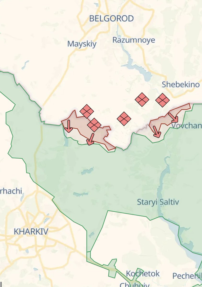 Russian Forces are continuing to Advance to the Northeast of Kharkiv City, with several additional Settlement near the Travyanske Reservoir having been Captured including the Towns of Krasne, Morokhovets, and Lukiantsi. Heavy Fighting is still taking place on the Outskirts and in…