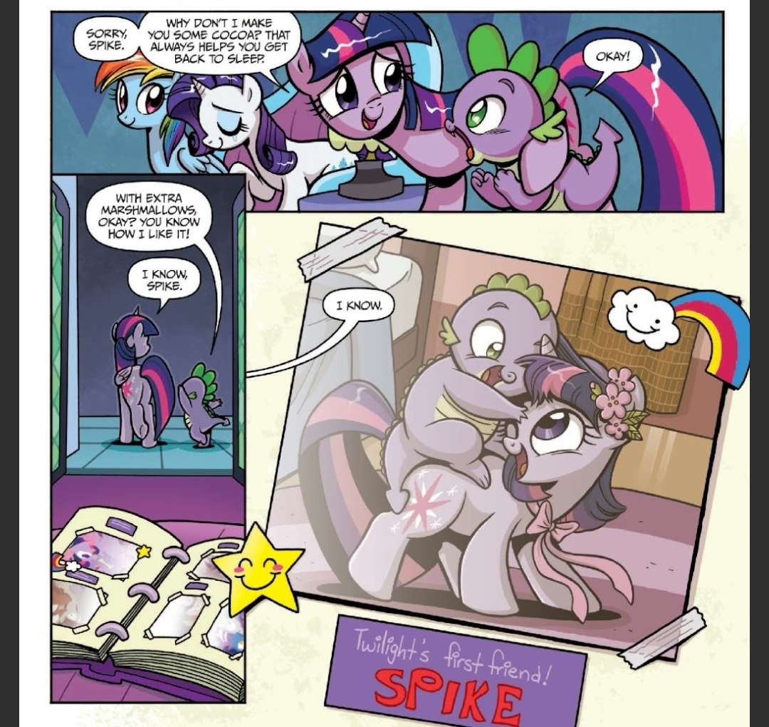 shes so mother she has a whole comic abt raising spike