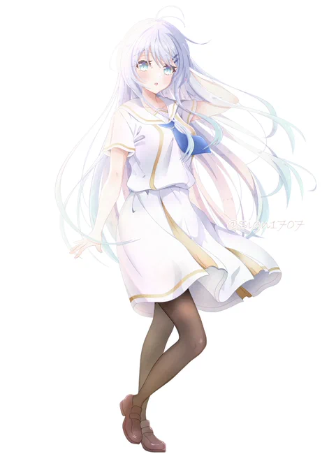 看板娘の新しい立ち絵。  #originalcharacter #オリジナルキャラクター