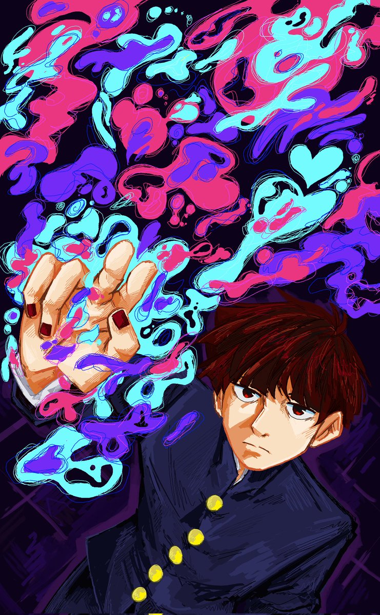 Here's my full piece for <a href="/MSPaintMP100/">MP100 MSpaint Zine - RELEASED!!!</a>! I've never done art on MS Paimt but this was a lot of fun! Go check out the zine, there's a lot of good art and the zine is free! 
#mp100 #mobpsycho100