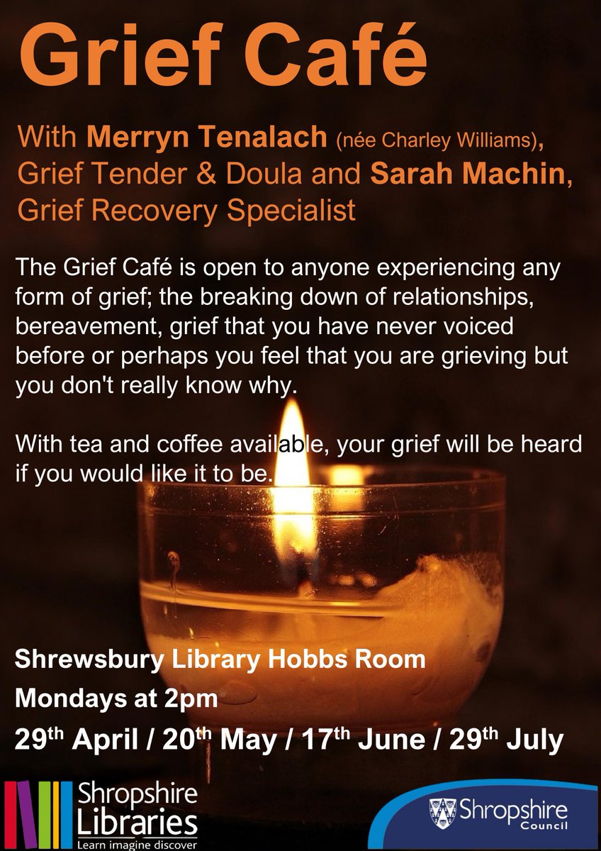 Our Grief Cafe has been curated to provide a safe space to have your grief seen, heard and witnessed in a loving circle of fellow humans in a relaxed setting. All are very welcome. #grief #loss