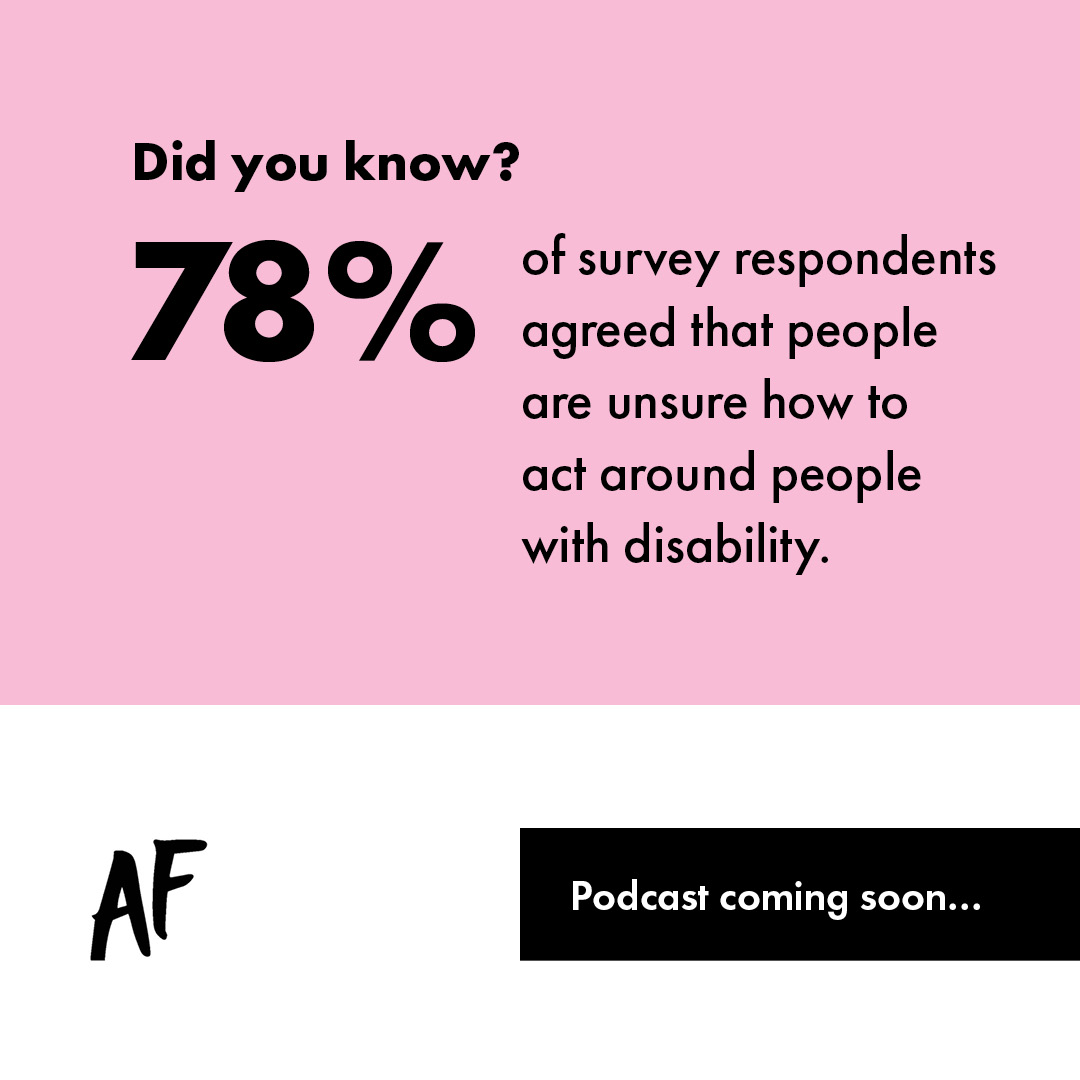 Did you know that 78% of people admit feeling uncertain about interacting with people with disability? Share your thoughts below!

Attitude Foundation, in partnership with <a href="/powerd_media/">Powerd</a> &amp; <a href="/northcott_ds/">Northcott</a>, is about to launch a podcast: 'Attitudes about Disability.'