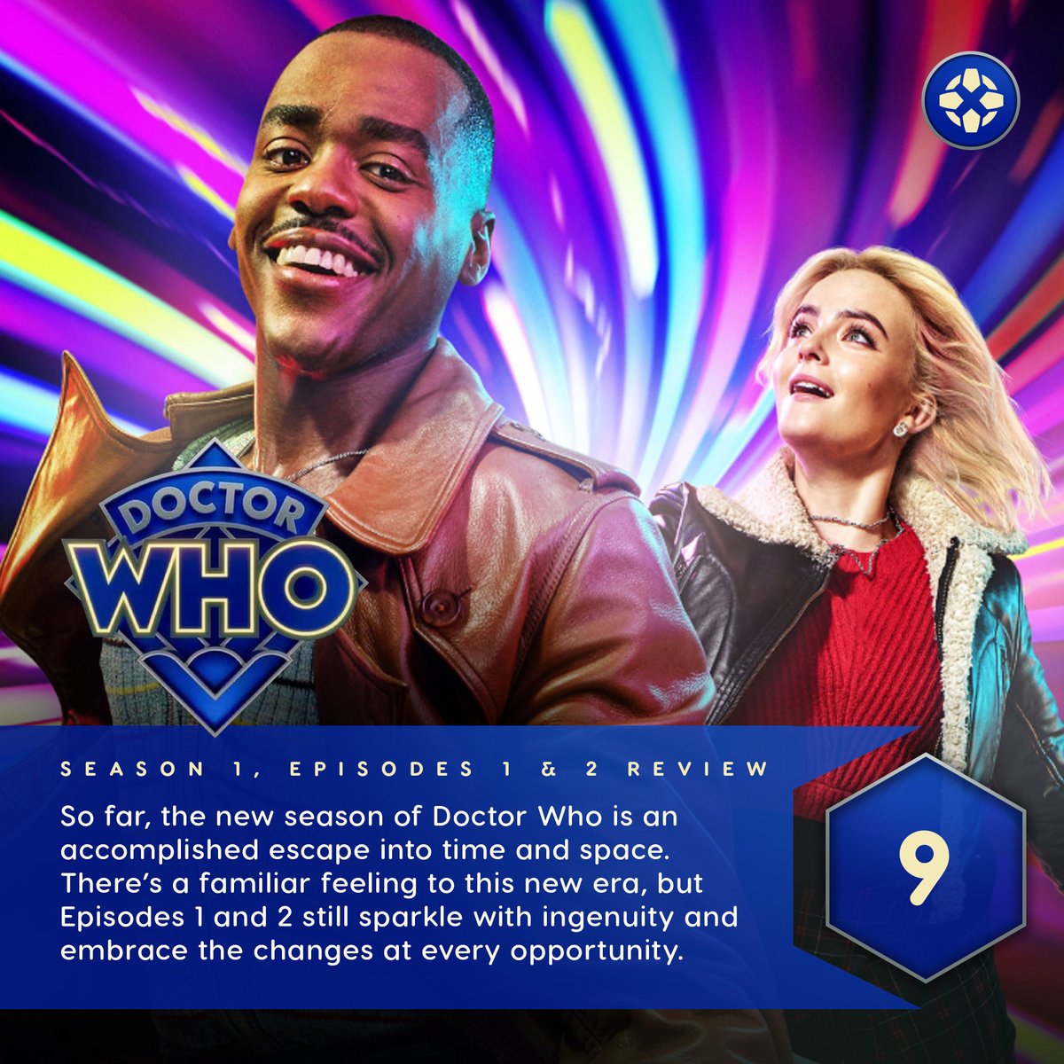 The beginning of Doctor Who’s latest “Season 1” is wonderfully welcoming to newcomers, but still gleefully leans into the ridiculous, as it chooses unapologetic fun at every opportunity. It’s a great start to the new era.

Our Episodes 1 & 2 review: bit.ly/4b7JRAQ