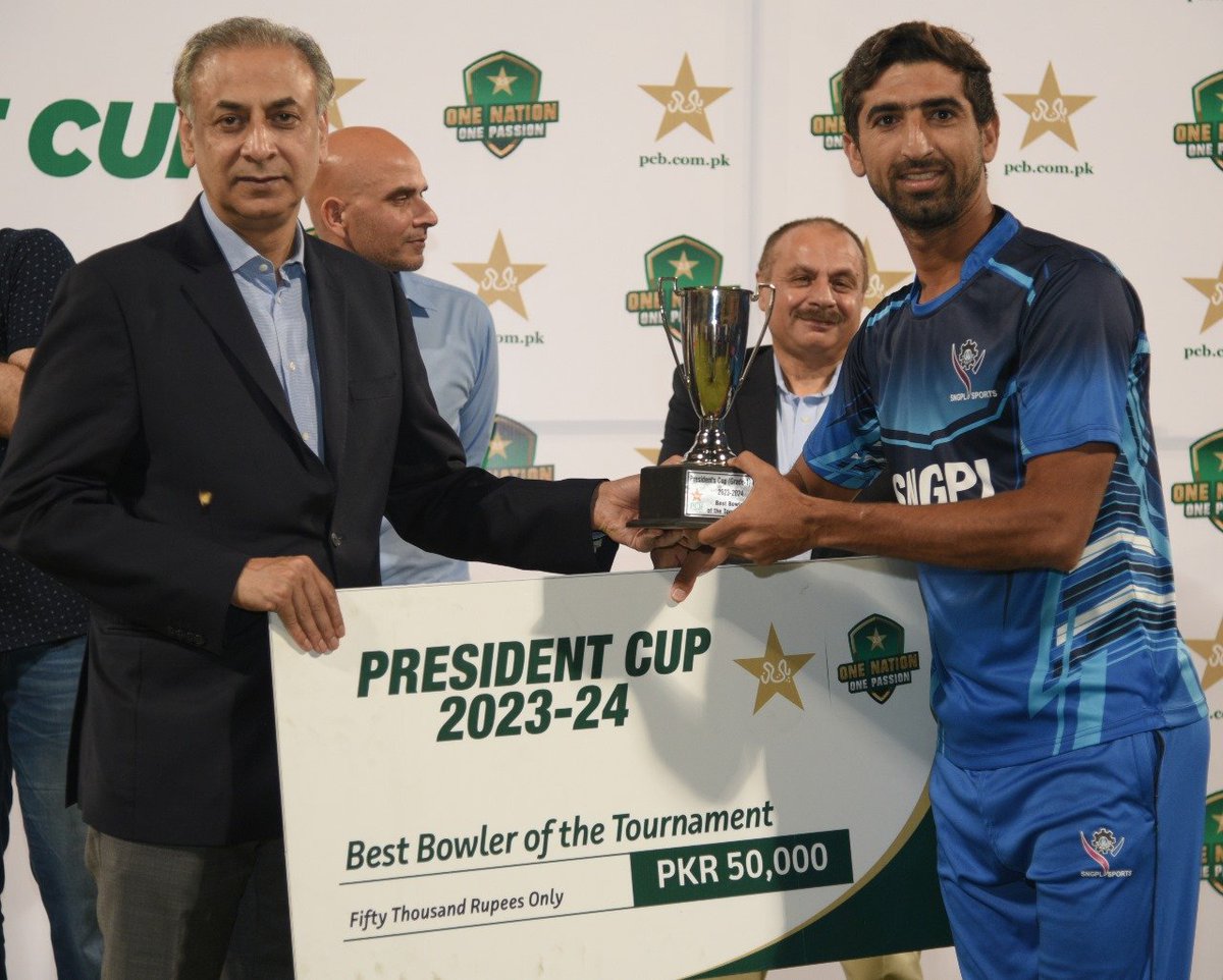 PCB is giving only 50,000 PKR to Player of the Tournament & Best Bowler of the Tournament in President's Cup. This is absolutely ridiculous for a premier 50-over tournament here 🇵🇰💔💔 These players are national stars, this is disrespectful. At least, take notes from India 🇮🇳🙏🏽