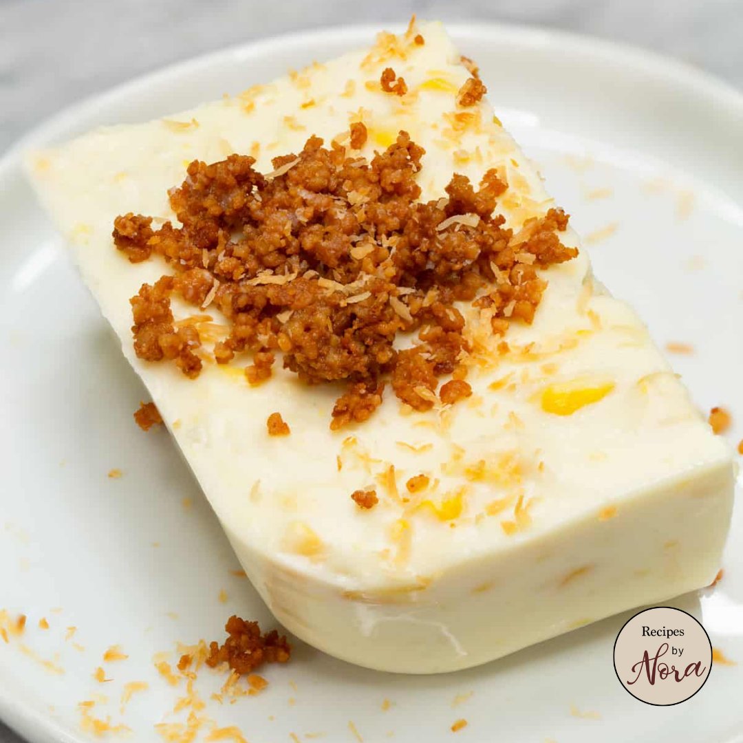 recipesbynora's tweet photo. Maja Blanca is a creamy coconut pudding with sweet corn, thickened with cornstarch and topped with latik (caramelized coconut curds) or toasted coconut. This custard-like dessert is made with just 5 simple ingredients!

✅ PRINTABLE recipe at: https://t.co/SRgE7JTnYx https://t.co/A0kSbG6xms