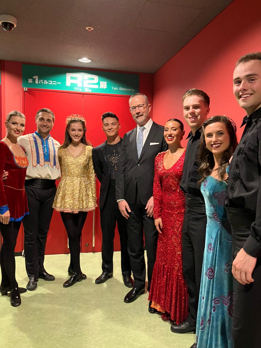 Great to meet with some of the #Riverdance cast, back in Japan for their first tour in 9 years. Really enjoyed a fantastic opening night in Tokyo and looking forward to seeing them in Osaka again later in the month.