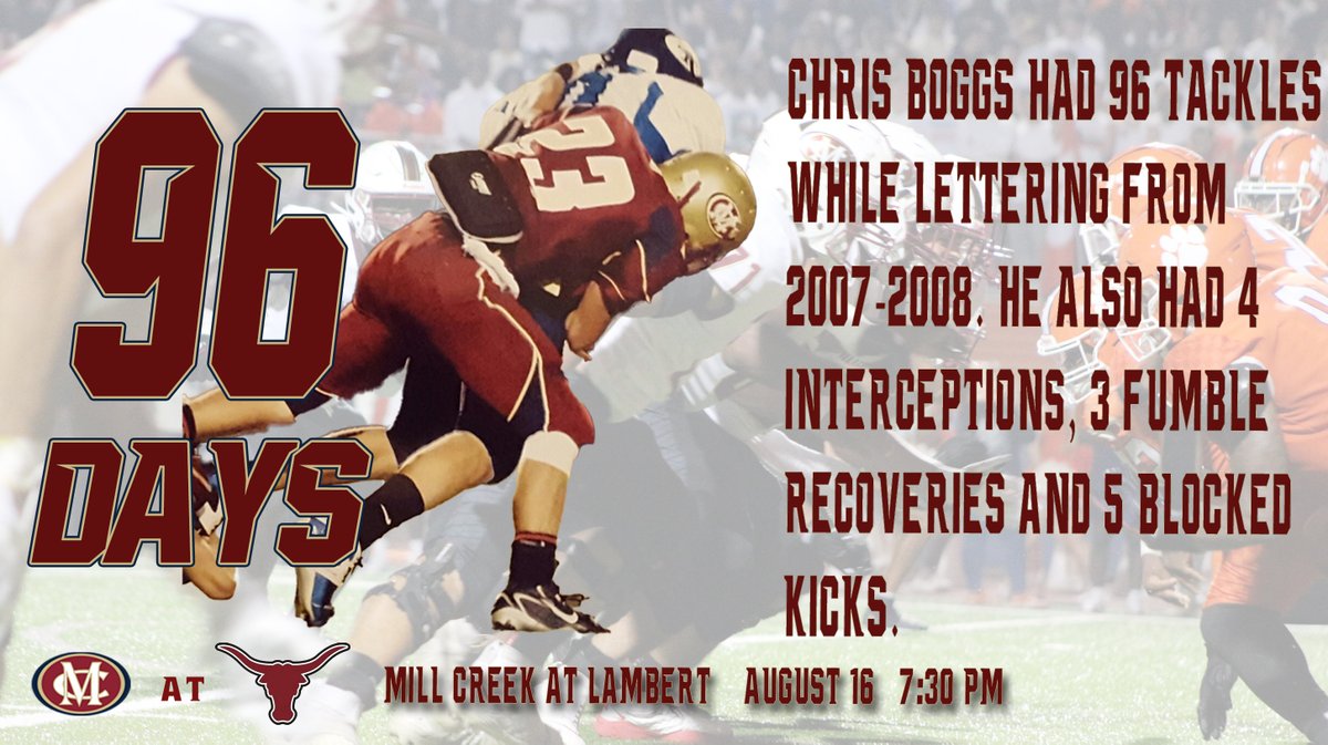 96 Days Until Mill Creek kicks off the season at Lambert! #IMPACT | #COMPETE