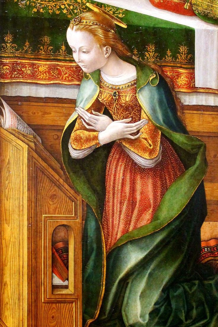 Carlo Crivelli Annunciazione di Ascoli - det. (1486) National Gallery- Londra