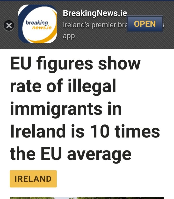 Ireland has more illegals than any other EU country.

#Unvetted 
#HelensFelons 
#SendThemBack 
#IrelandisFull 

breakingnews.ie/ireland/eu-fig…