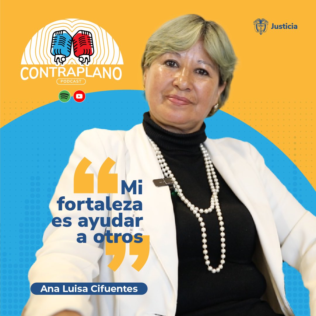 🎙️#Podcast | Ana Luisa, la mujer que encontró en la conciliación una oportunidad para sanar su dolor. En #Contraplano, Ana Luisa explica cómo logró vincularse a un punto de conciliación en Bogotá y ayudar a otras personas a resolver sus conflictos. ▶️🎧youtu.be/N0bdkr2S6Gg