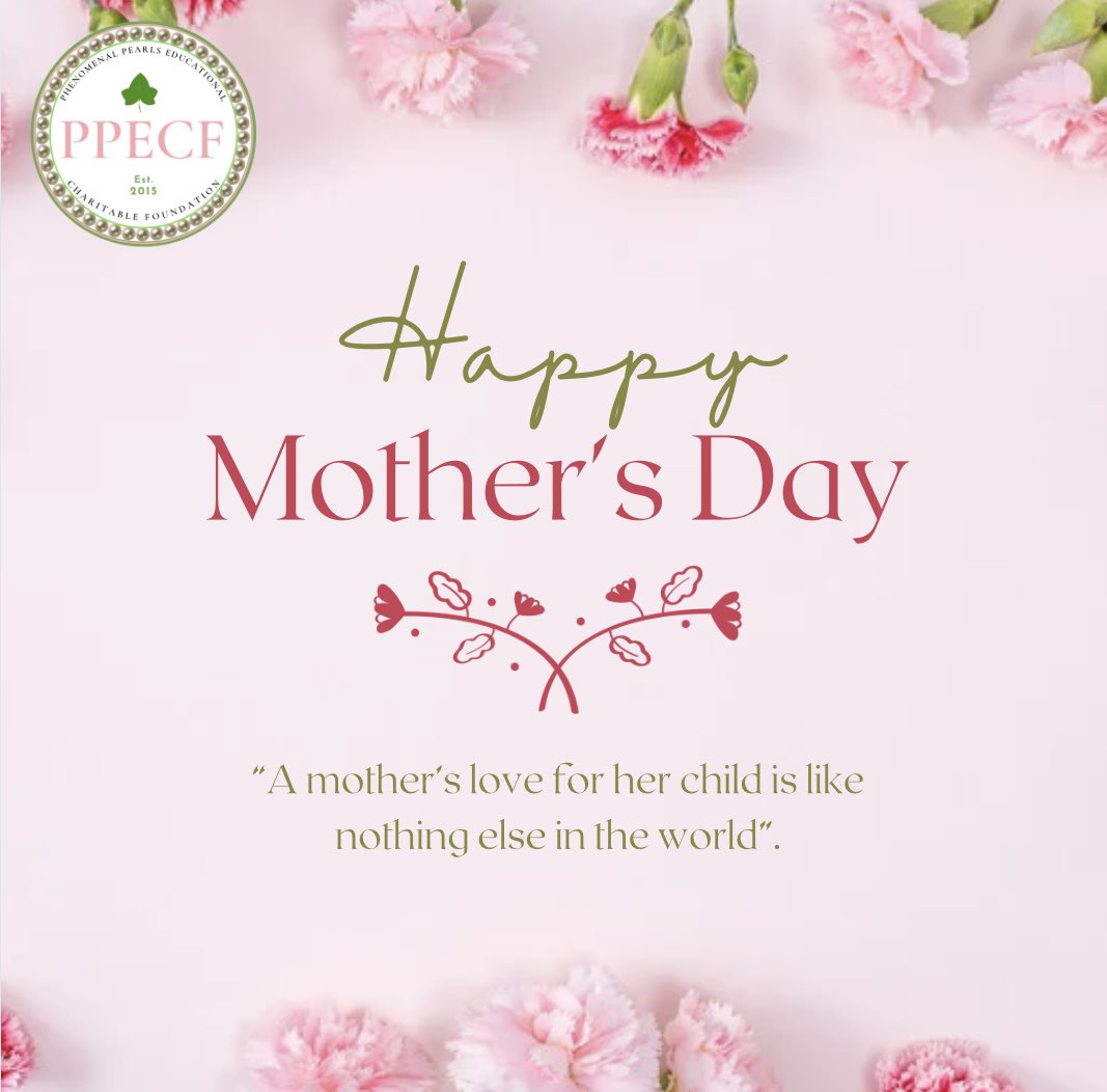 PPECF's tweet image. To all the amazing moms out there, your love and strength inspire us every day. Happy Mother's Day! 💐 #HappyMothersDay #CelebrateMom