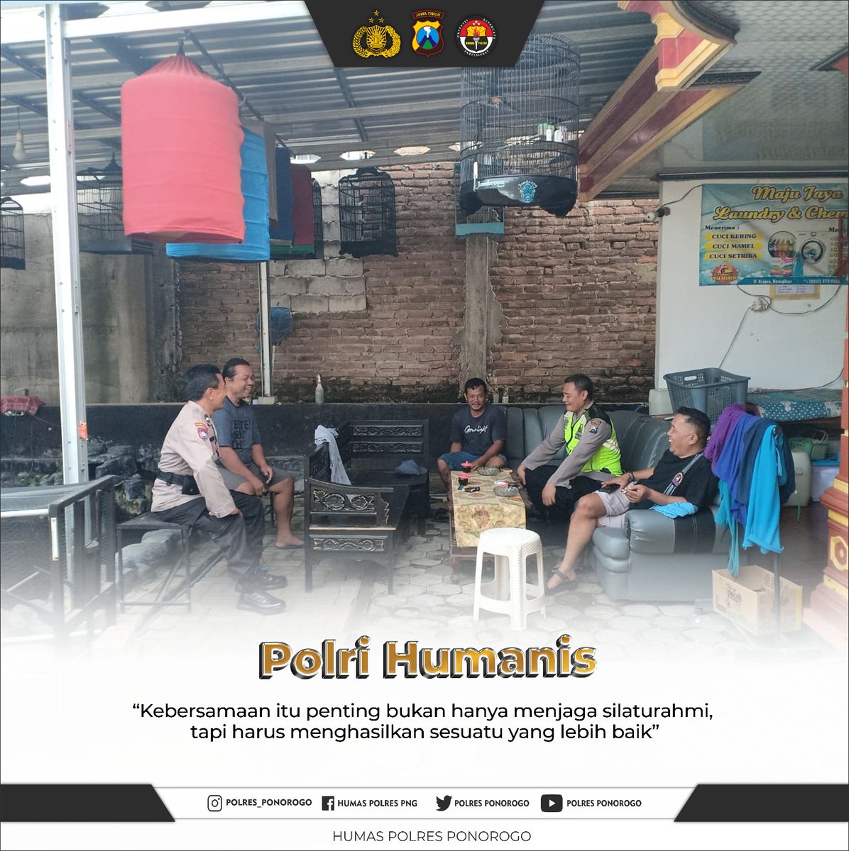 Kebersamaan itu penting, bukan hanya menjaga silaturahmi tapi harus menghasilkan sesuatu yang lebih baik.

@divisihumaspolri 
@spripim.polri 
#poldajatim 
#polisiindonesia 
#ponorogouptade