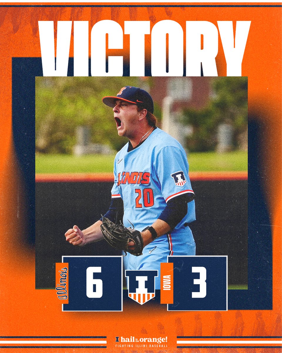 THAT'S AN ILLINOIS VICTORY!!! The #Illini take the series thanks to three home runs and 4.2 scoreless innings from the bullpen! #HTTO