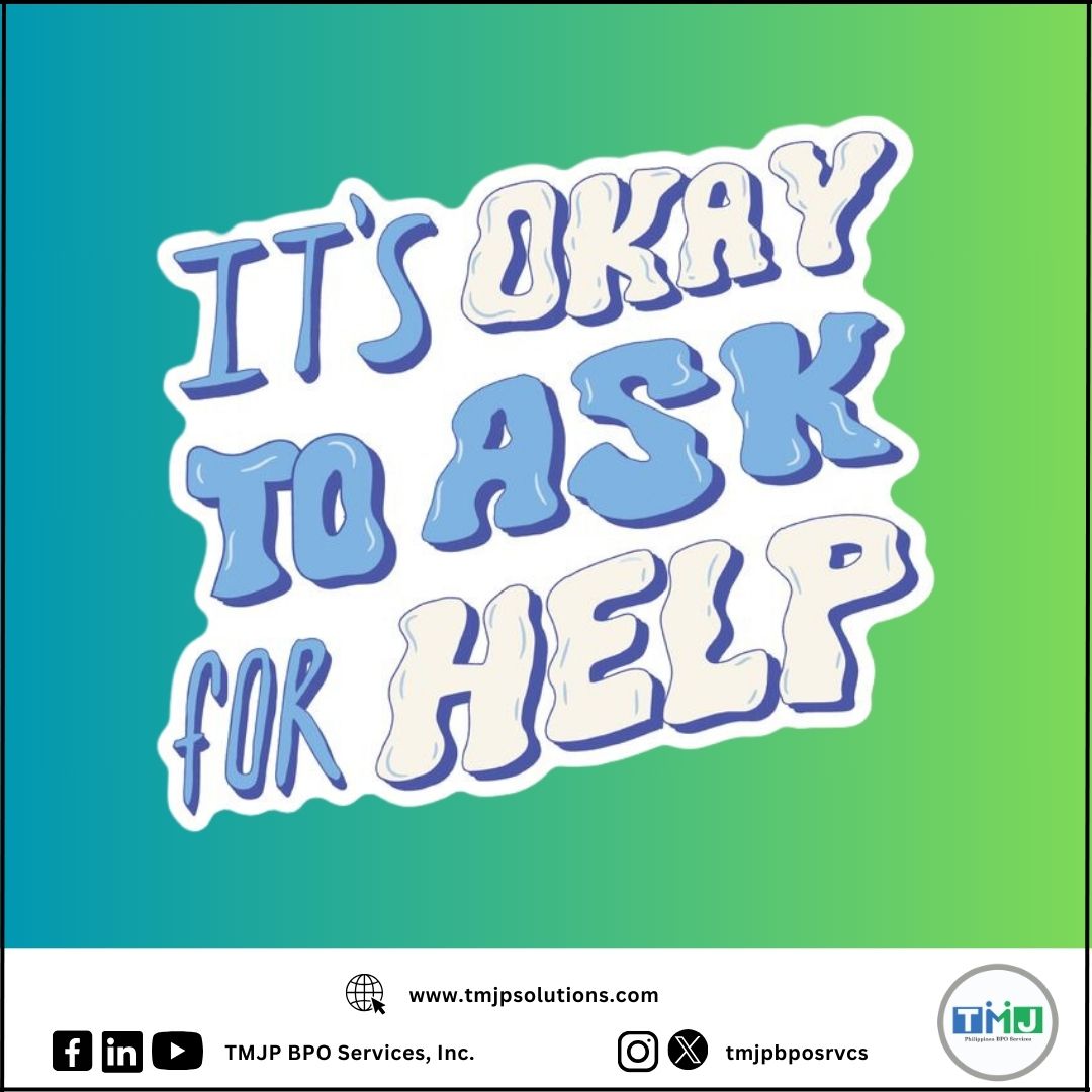 tmjpbposrvcs's tweet image. As we celebrate the Mental Health Awareness Month, a gentle reminder that it is totally okay to ask for help.

Asking for help is a sign of strength. It does not make you “weak”. 

#MondayBoost #MotivationMondays #MondayMindset #TMJPBPOMotivation