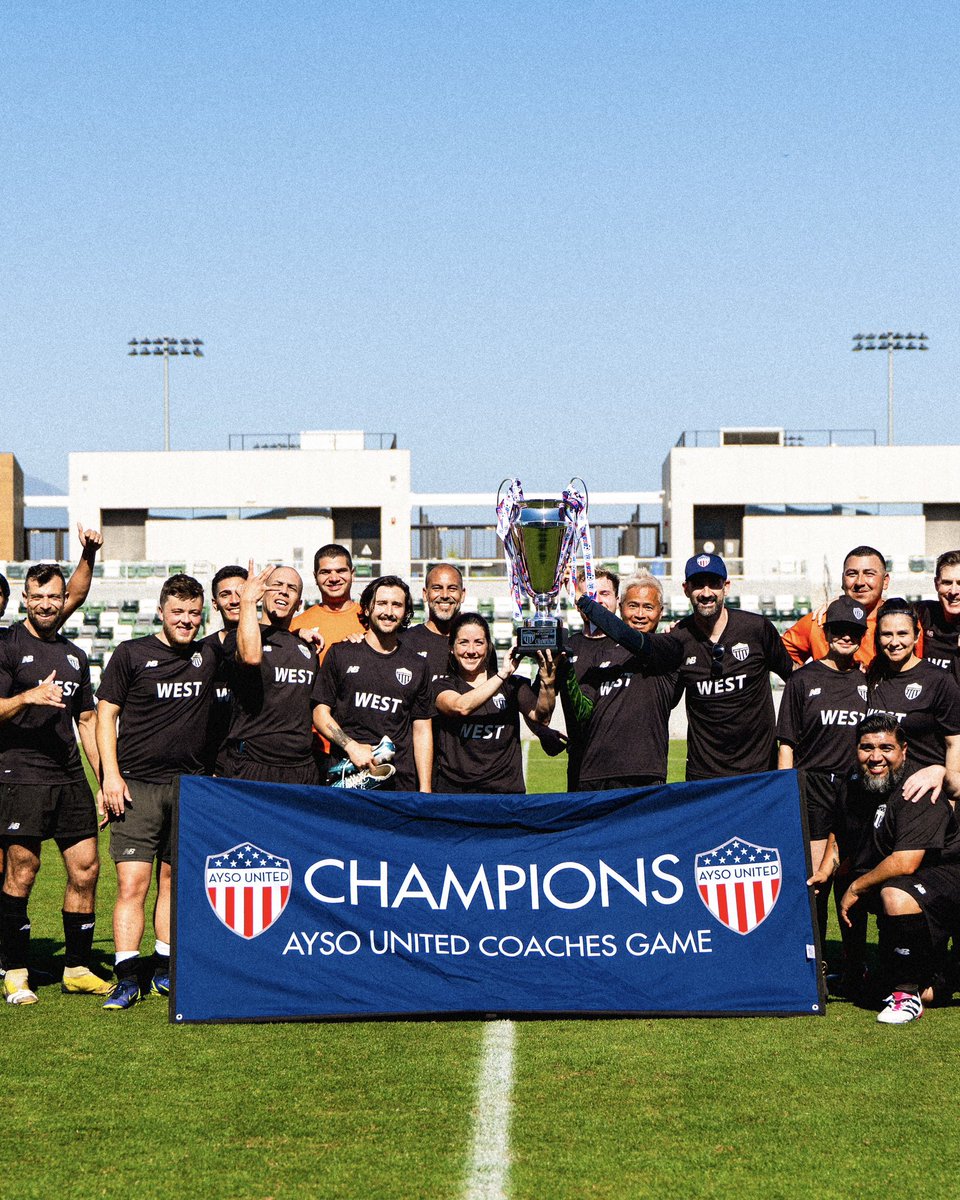 The West 🤝 the best 🏆 Congratulations to Team West for winning the 2024 AYSO United Coaches Game at Championship Stadium!